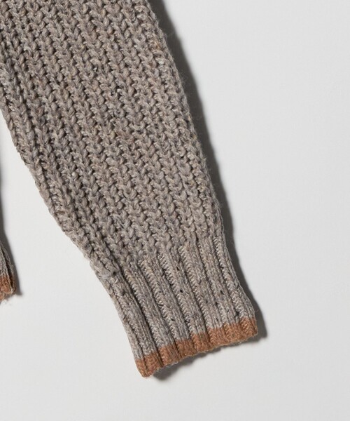 A DAY IN THE LIFE UNITED ARROWS（アデイインザライフユナイテッドアローズ）の「アゼ ネップ バイカラー ハイネックニット ＜A DAY IN THE LIFE＞（ニット/セーター・レディース・ダークグリーン/オフホワイト/ベージュ/ライトグレー・FREE）」の17枚目の写真