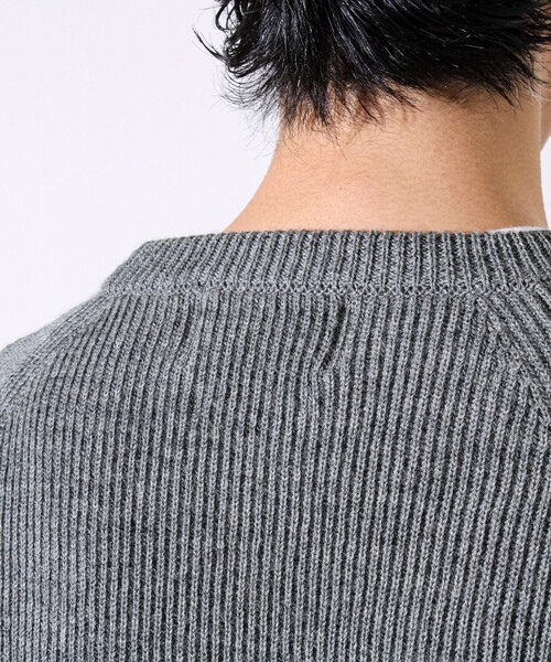 Vincent et Mireille（バンソンエミレイユ）の「【Vincent et Mireille】Rib CLASSIC CREWNECK（ニット/セーター・メンズ・ネイビー/ブラック/グレー・40/42）」の14枚目の写真
