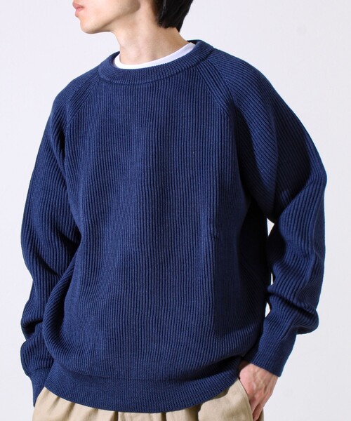 Vincent et Mireille（バンソンエミレイユ）の「【Vincent et Mireille】Rib CLASSIC CREWNECK（ニット/セーター・メンズ・ネイビー/ブラック/グレー・40/42）」の17枚目の写真