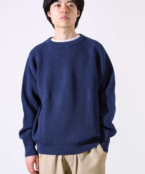 Vincent et Mireille（バンソンエミレイユ）の「【Vincent et Mireille】Rib CLASSIC CREWNECK（ニット/セーター・メンズ・ネイビー/ブラック/グレー・40/42）」の18枚目の写真