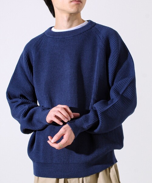 Vincent et Mireille（バンソンエミレイユ）の「【Vincent et Mireille】Rib CLASSIC CREWNECK（ニット/セーター・メンズ・ネイビー/ブラック/グレー・40/42）」の21枚目の写真