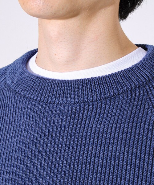 Vincent et Mireille（バンソンエミレイユ）の「【Vincent et Mireille】Rib CLASSIC CREWNECK（ニット/セーター・メンズ・ネイビー/ブラック/グレー・40/42）」の22枚目の写真