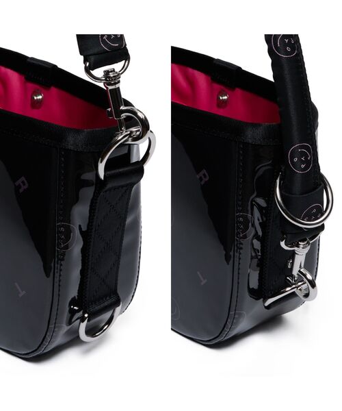 PORTER（ポーター）の「グロス ラウンドバッグ ミニ（ハンドバッグ・メンズ・ターコイズブルー系/ピンク・FREE）」の8枚目の写真