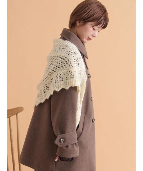 ehka sopo（エヘカソポ）の「ニットストール（ストール/ショール・レディース・キャメル/キナリ/グレー・F）」の10枚目の写真