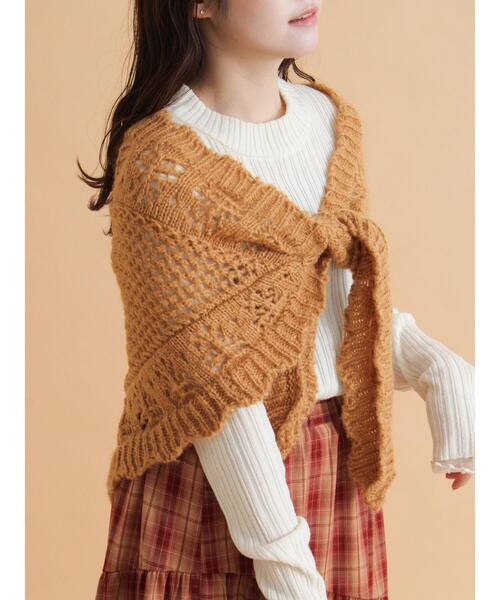 ehka sopo（エヘカソポ）の「ニットストール（ストール/ショール・レディース・キャメル/キナリ/グレー・F）」の17枚目の写真