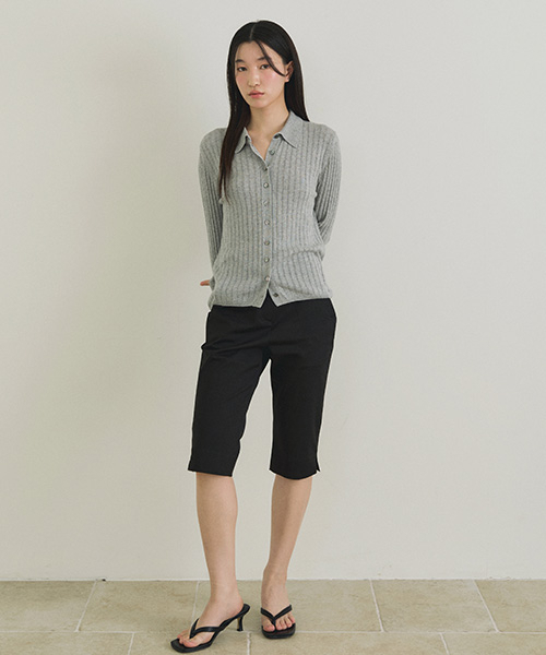 LINGSEOUL(リングソウル)の「collar neck knit cardigan-gray(カーディガン/ボレロ・レディース・その他・FREE)」の3枚目の写真