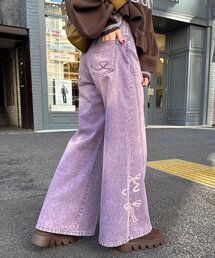 CIAOPANIC | リボン抜染プリントデニムパンツ(デニムパンツ)