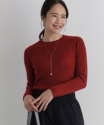 Right-on(ライトオン)の【HONEYSUCKLE ROSE】もちもちハイネックセーター (リブ編み / 保温性 / 女性らしさ / デイリースタイル)(ニット/セーター)