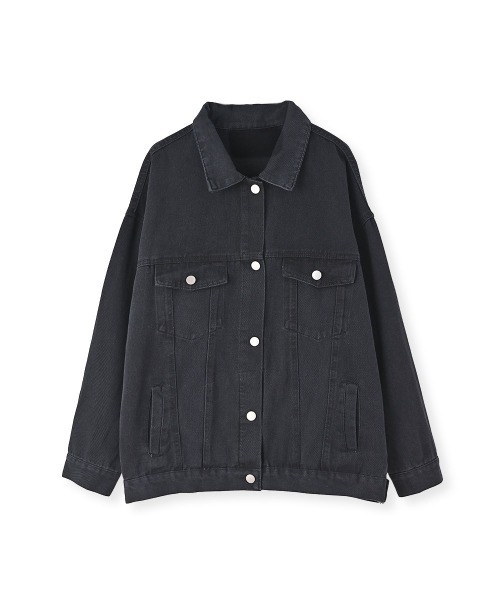 marjour(マージュール)の「OVERSIZED DENIM JACKET(デニムジャケット・レディース・ブラック/ブルー・M)」の21枚目の写真