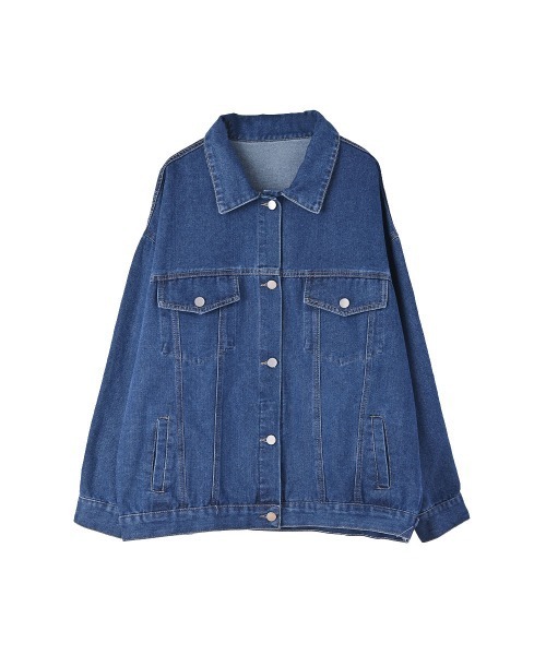 marjour(マージュール)の「OVERSIZED DENIM JACKET(デニムジャケット・レディース・ブラック/ブルー・M)」の20枚目の写真