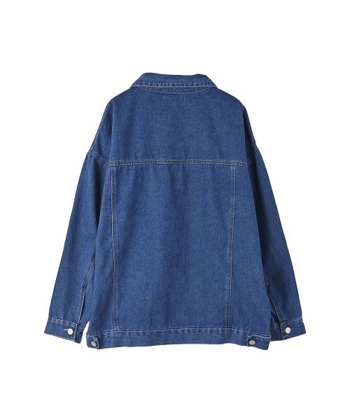 marjour(マージュール)の「OVERSIZED DENIM JACKET(デニムジャケット・レディース・ブラック/ブルー・M)」の19枚目の写真
