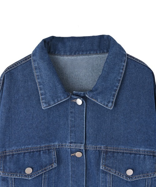 marjour(マージュール)の「OVERSIZED DENIM JACKET(デニムジャケット・レディース・ブラック/ブルー・M)」の18枚目の写真