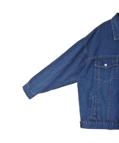 marjour(マージュール)の「OVERSIZED DENIM JACKET(デニムジャケット・レディース・ブラック/ブルー・M)」の17枚目の写真