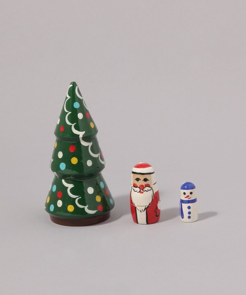 TODAY'S SPECIAL（トゥデイズスペシャル）の「【X'mas ITEM】【VOLGA×TODAY'S SPECIAL】マトリョーシカ ツリー 3個セット/451454（インテリア雑貨・レディース・その他4・FREE）」の2枚目の写真