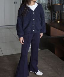 KOBE LETTUCE（コウベレタス）の「[ Yuumiさんコラボ ] キッズもこもこVネックニットカーディガン（カーディガン/ボレロ・キッズ）」