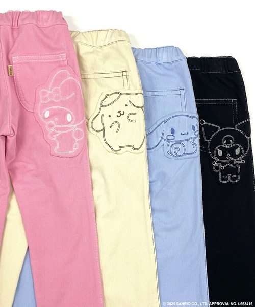 HAKKA KIDS（ハッカキッズ）の「【ハッカキッズ×サンリオキャラクターズ】ストレッチカットツイルスリムパンツ（その他パンツ・キッズ・ブラック/サックスブルー/ベージュ/ピンク・100cm/110cm/120cm/130cm）」の5枚目の写真