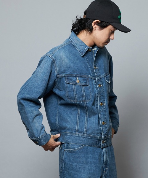 Lee(リー)の「【101 101周年記念特別モデル】ANNIVERSARY 101-J RIDERS JACKET デニムジャケット セットアップ可(デニムパンツ・メンズ・ブルー・X-LARGE/LARGE/MEDIUM/SMALL)」の4枚目の写真