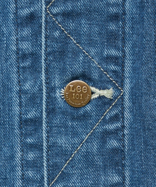 Lee(リー)の「【101 101周年記念特別モデル】ANNIVERSARY 101-J RIDERS JACKET デニムジャケット セットアップ可(デニムパンツ・メンズ・ブルー・X-LARGE/LARGE/MEDIUM/SMALL)」の10枚目の写真