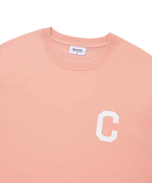 COVERNAT（カバーナット）の「CロゴTシャツ ピーチ（Tシャツ/カットソー・レディース・その他・LARGE/MEDIUM/SMALL/X-LARGE/X-SMALL/XX-LARGE）」の3枚目の写真