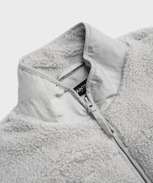 SAINTPAIN(セイントペイン)の「SP シェルパフリースジャケット グレー(その他アウター・レディース・その他・MEDIUM/LARGE)」の3枚目の写真