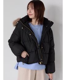 Te chichi TERRASSE | 【撥水】フード取外し中綿ショートブルゾン(ブルゾン)