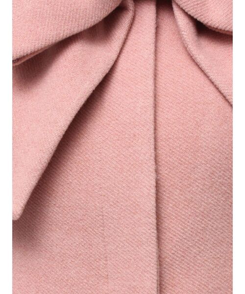 RESEXXY（リゼクシー）の「【追加生産分】ビッグリボンミディコート（その他アウター・レディース・チャコールグレー/ピンク/アイボリー・FREE）」の8枚目の写真