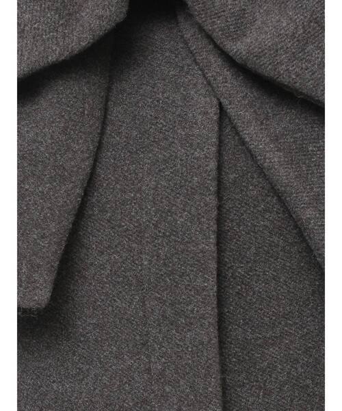 RESEXXY（リゼクシー）の「【追加生産分】ビッグリボンミディコート（その他アウター・レディース・チャコールグレー/ピンク/アイボリー・FREE）」の7枚目の写真