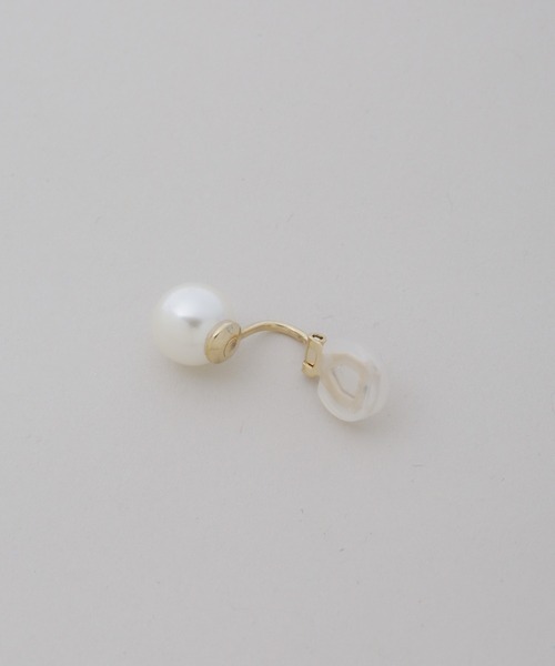 NANO universe(ナノユニバース)の「イミテーションパール10mmイヤリング(イヤリング・レディース・ゴールド・F)」の3枚目の写真
