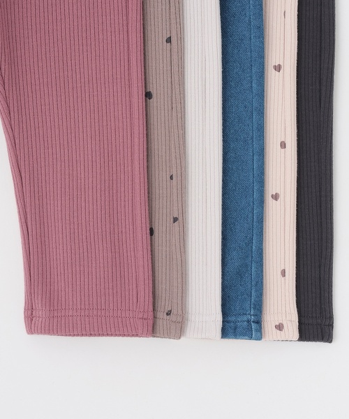 petit main（プティマイン）の「【裏起毛】バックフリルレギンス（レギンス/スパッツ・キッズ・ライトベージュ/モカ/チャコール/ブルー/アイボリー/スモークピンク・100cm/90cm/120cm/80ｃｍ/110cm）」の11枚目の写真