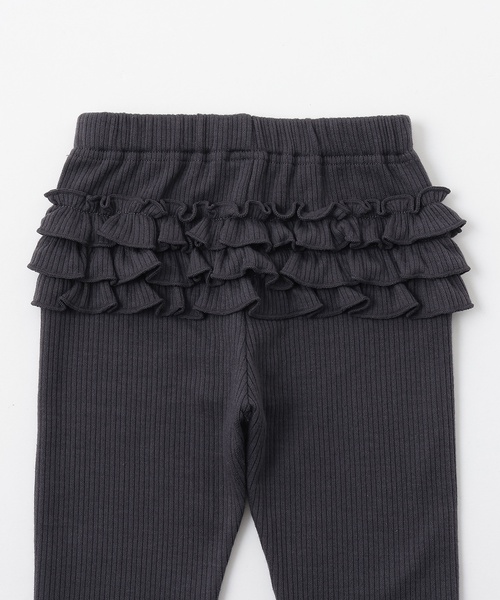 petit main（プティマイン）の「【裏起毛】バックフリルレギンス（レギンス/スパッツ・キッズ・ライトベージュ/モカ/チャコール/ブルー/アイボリー/スモークピンク・100cm/90cm/120cm/80ｃｍ/110cm）」の13枚目の写真