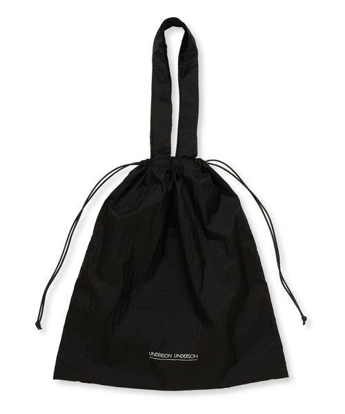 UNDERSON UNDERSON(アンダーソン アンダーソン)の「シアー巾着BAG(ハンドバッグ・レディース・レッド/ブルー/ブラック・F)」の2枚目の写真