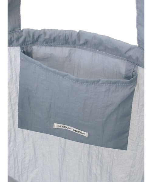 UNDERSON UNDERSON(アンダーソン アンダーソン)の「シアー巾着BAG(ハンドバッグ・レディース・レッド/ブルー/ブラック・F)」の14枚目の写真