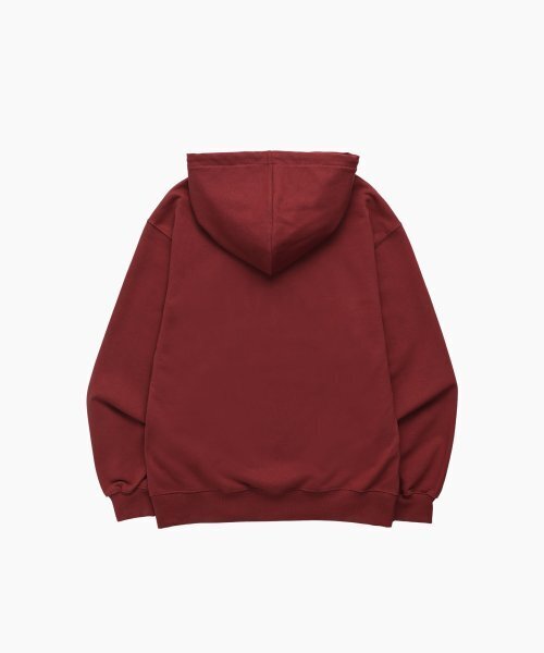 MENASOO(ミナス)の「UNISEX CIRCLE LOGO HOODIE_RED(パーカー・レディース・レッド・1/2)」の10枚目の写真