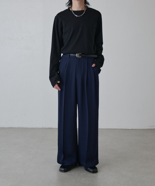 Lui's(ルイス)の「フレンチツイルワイドスラックス(スラックス・メンズ・ブラック・S)」の13枚目の写真