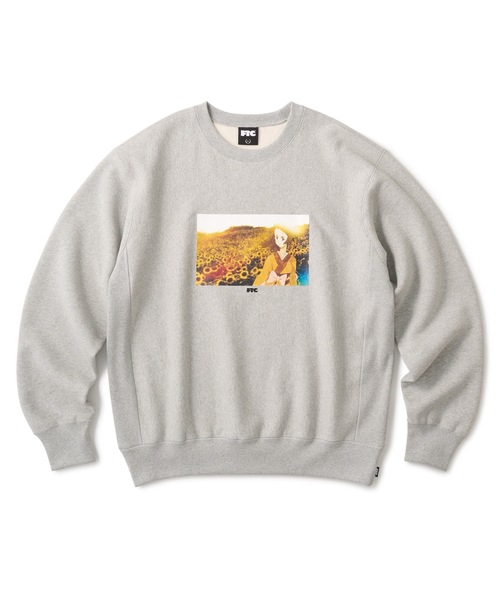 FTC（エフティーシー）の「FTC x SAMURAI CHAMPLOO |            SUN FLOWER CREW NECK（スウェット・メンズ・グレー/ブラック・SMALL/MEDIUM/LARGE/X-LARGE）」の2枚目の写真