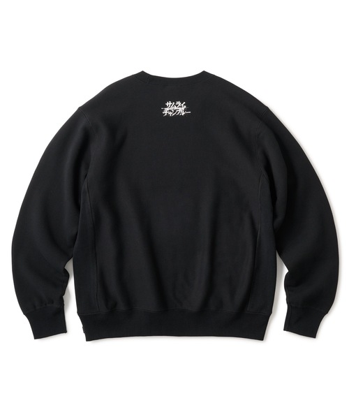 FTC（エフティーシー）の「FTC x SAMURAI CHAMPLOO |            SUN FLOWER CREW NECK（スウェット・メンズ・グレー/ブラック・SMALL/MEDIUM/LARGE/X-LARGE）」の3枚目の写真