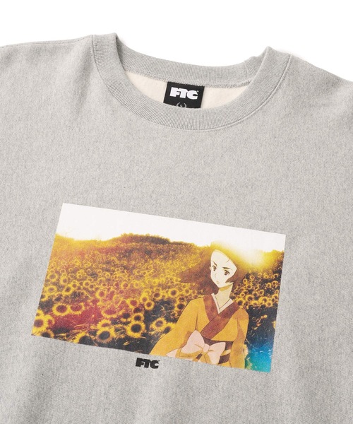 FTC（エフティーシー）の「FTC x SAMURAI CHAMPLOO |            SUN FLOWER CREW NECK（スウェット・メンズ・グレー/ブラック・SMALL/MEDIUM/LARGE/X-LARGE）」の8枚目の写真