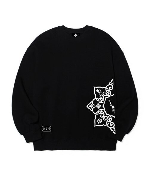 EIGHTVOLUME(エイトボリューム)の「V 4 マンダラ 裏毛 オーバーサイズ スウェット (ブラック)(スウェット・メンズ・その他・MEDIUM/LARGE)」の1枚目の写真
