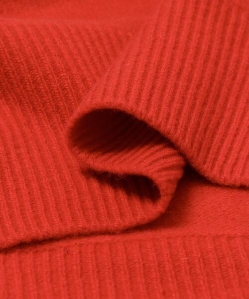 かぐれ（カグレ）の「ハミルトンタートルニット（ニット/セーター・レディース・オートミール/レッド/チャコールグレー・FREE）」の19枚目の写真