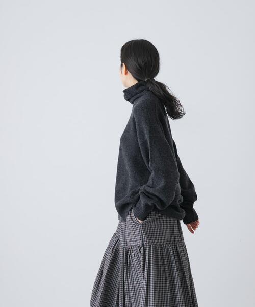 かぐれ　ハミルトンタートルニット　CHARCOAL 【2025AW】 ハミルトンタートルニット（ニット/セーター）｜かぐれ（カグレ）の