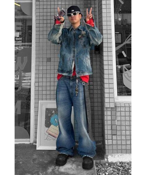 ROARINGRAD(ロアリングラド)の「ディストロイドトラッカーデニムジャケット(デニムジャケット・メンズ・その他・MEDIUM)」の16枚目の写真