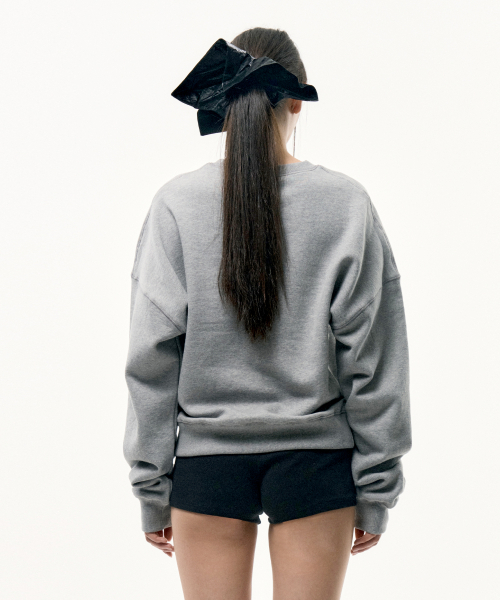 FOR THE WEATHER(フォーザウェザー)の「スタッズローズスウェットシャツ(メランジグレー)(スウェット・レディース・その他・ONE SIZE)」の4枚目の写真