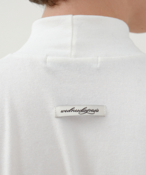 WEDNESDAY OASIS(ウェンズデーオアシス)の「レイヤードハーフネックポロTシャツ_3COLOR (W25-TP52)(Tシャツ/カットソー・メンズ・ブラウン/アイボリー/ブラック・MEDIUM/LARGE)」の7枚目の写真