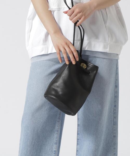 SLOW(スロウ)の「SLOW(スロウ)bono-twist bon sac tote S-858S04L【2026年春夏入荷モデル】(ショルダーバッグ・メンズ・ブラック/モカ・F)」の14枚目の写真
