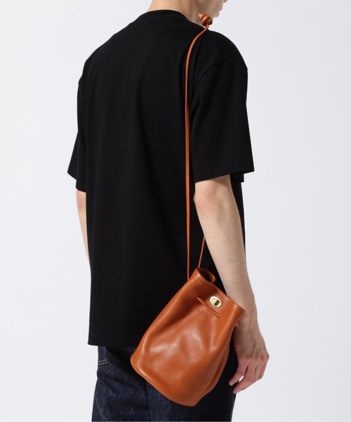 SLOW(スロウ)の「SLOW(スロウ)bono-twist bon sac tote S-858S04L【2026年春夏入荷モデル】(ショルダーバッグ・メンズ・ブラック/モカ・F)」の2枚目の写真