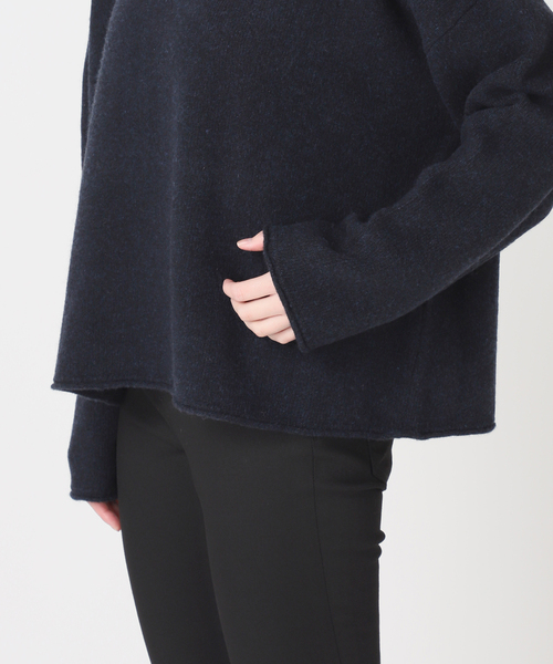 JOURNAL STANDARD（ジャーナルスタンダード）の「MUSIC クルーネックプルオーバー（ニット/セーター・レディース・ブラウン/アーミー/ネイビー/ブルー・FREE）」の17枚目の写真