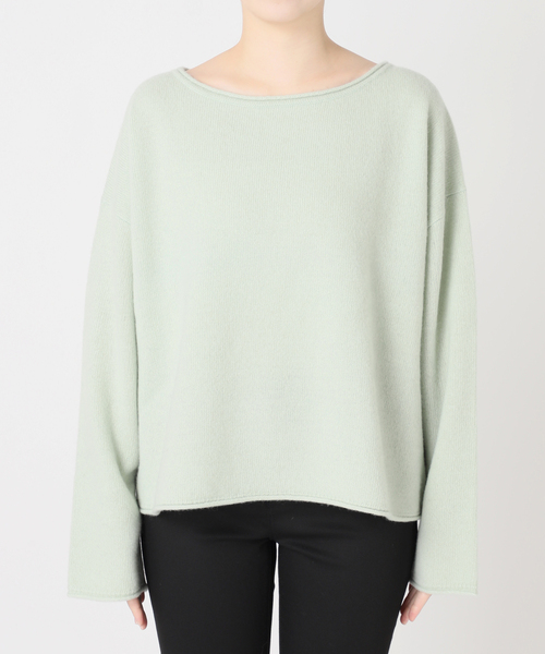 JOURNAL STANDARD（ジャーナルスタンダード）の「MUSIC クルーネックプルオーバー（ニット/セーター・レディース・ブラウン/アーミー/ネイビー/ブルー・FREE）」の21枚目の写真