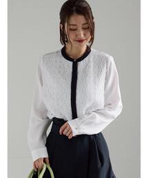 Te chichi | 【WEB限定カラーあり】フロントレースブラウス(シャツ/ブラウス)