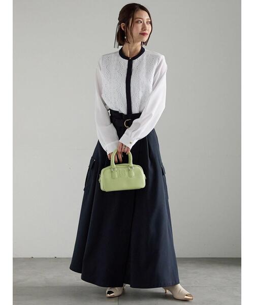 Te chichi（テチチ）の「【WEB限定カラーあり】フロントレースブラウス（シャツ/ブラウス・レディース・グレー/ネイビー/オフホワイト・F）」の19枚目の写真