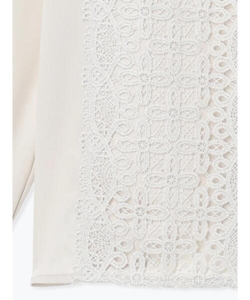 Te chichi（テチチ）の「【WEB限定カラーあり】フロントレースブラウス（シャツ/ブラウス・レディース・グレー/ネイビー/オフホワイト・F）」の11枚目の写真